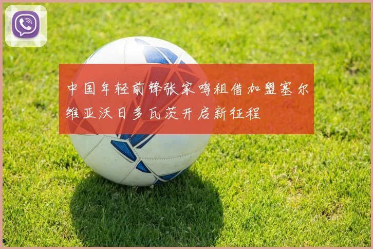 中国年轻前锋张家鸣租借加盟塞尔维亚沃日多瓦茨开启新征程